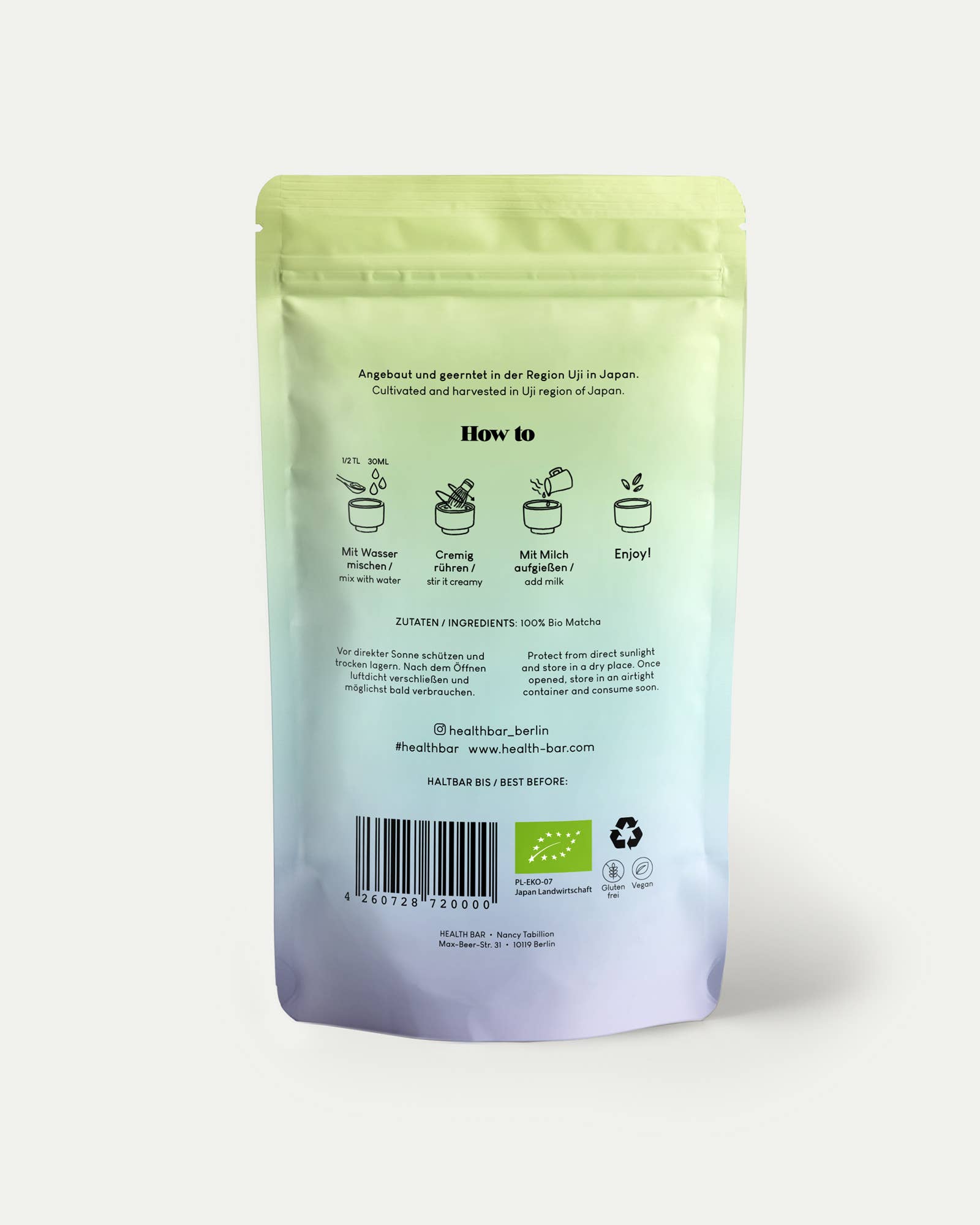 Bio - Matcha Tee Premium 50 g CEREMONIAL GRADE - Slowli