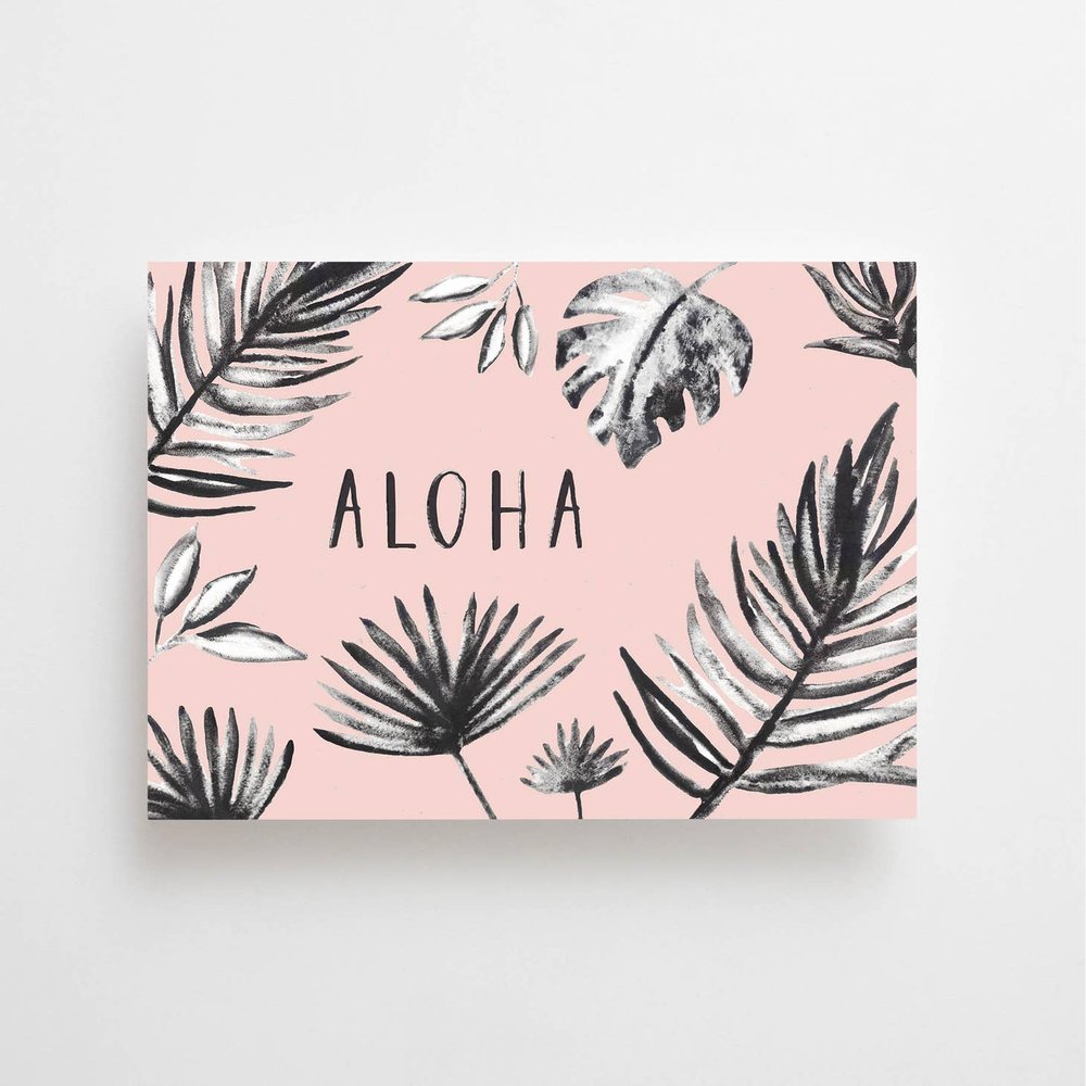 Aloha - Postkarte - - Live Simply