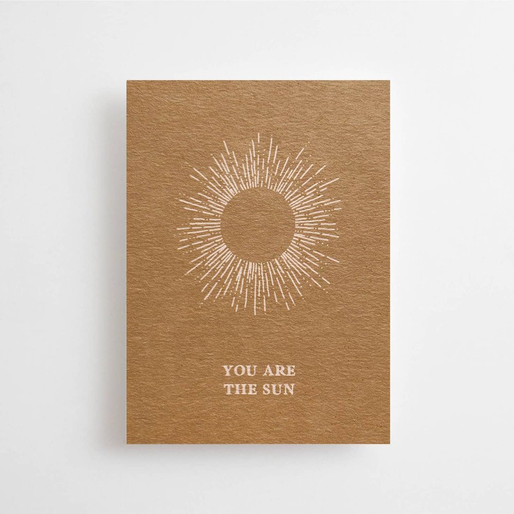 You are the sun - Postkarte - Live Simply